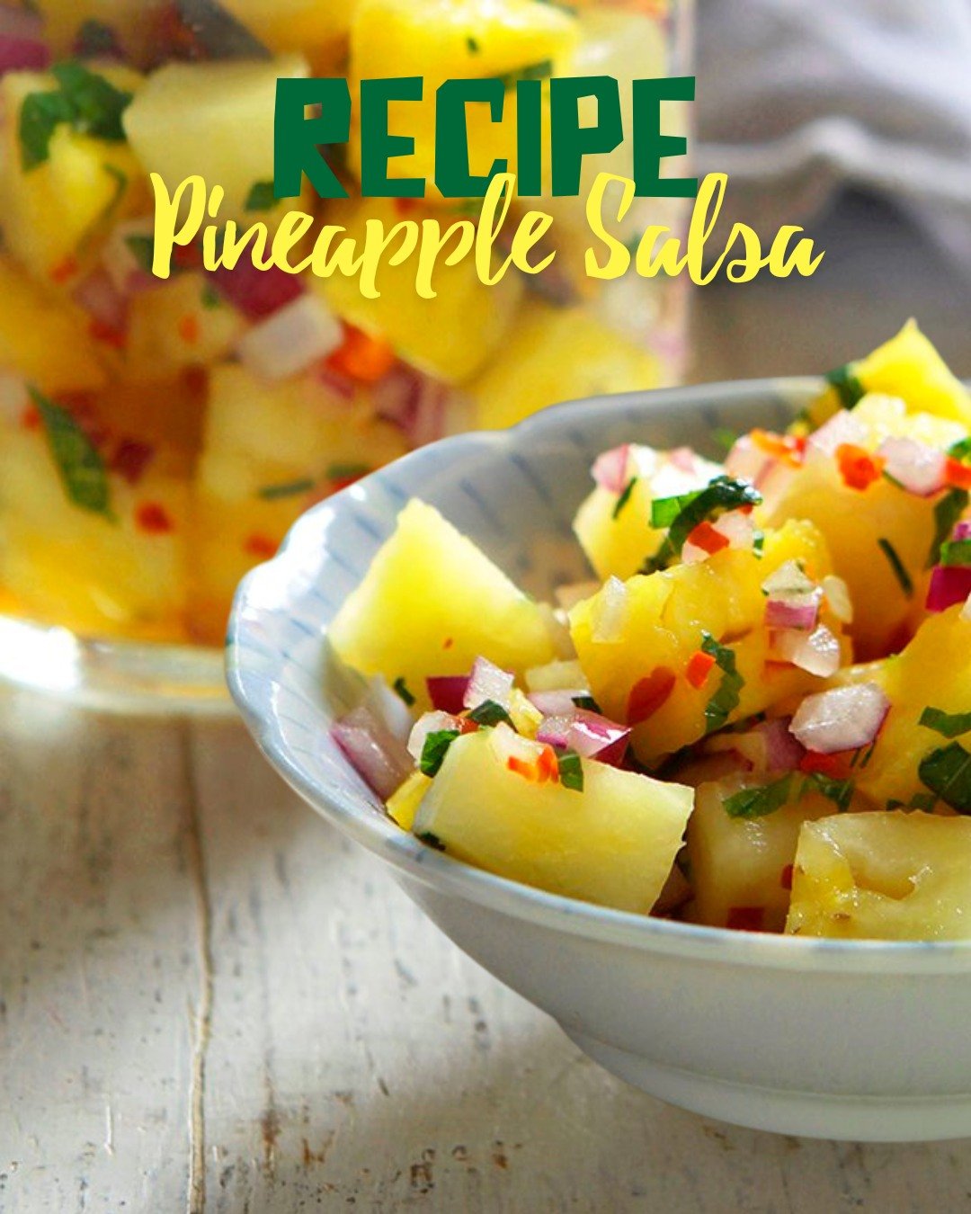 Get ready to elevate your meals with this easy and vibrant pineapple salsa.

With just five fresh ingredients - chop, mix and you&rsquo;ve got a tropical side bursting with flavour.

Perfect for:
⭐Tacos
⭐Grilled chicken
⭐Fish or prawns
⭐Nachos
⭐BBQ s